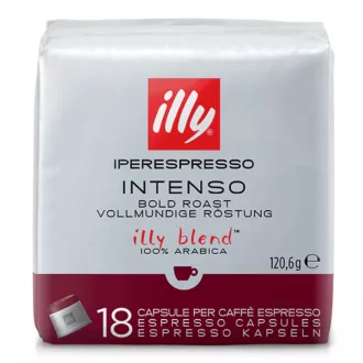   illy Iperespresso Intenso sötét pörkölésű kávékapszula - 100% Arabica, 18 × 6,7 g