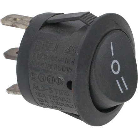 SWITCH BLACK SINGLE-POLE 10A 250V