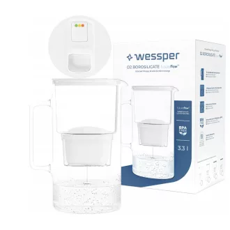   Wessper D2 FutureFlow Aquamax 3,3 l ÜVEGKANCSÓ +ajándék vízszűrő (fehér)