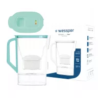   Wessper D3 Slim futureflow AquaMax szűrőkancsó (Menta + 1x szűrő)