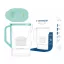 Wessper D3 Slim futureflow AquaMax szűrőkancsó (Menta + 1x szűrő)