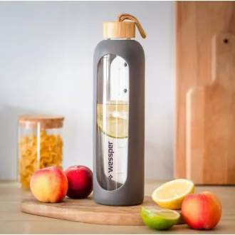 Wessper ActiveMax Crystalline Motivációs Üvegpalack Szilikon Tokkal (1 L)
