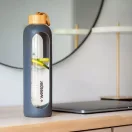 Wessper ActiveMax Crystalline Motivációs Üvegpalack Szilikon Tokkal (1 L)