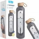 Wessper ActiveMax Crystalline Motivációs Üvegpalack Szilikon Tokkal (1 L)