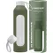 Wessper Activemax Crystalline motivációs üvegpalack, olíva zöld (1 literes)