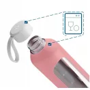 Wessper Activemax Crystalline motivációs üvegpalack (1 liter, rózsaszín)