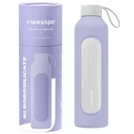 Wessper B1 BOROSILICATE Motivációs Üveg kulacs Levendula (1 l)