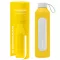 Wessper B1 BOROSILICATE motivációs üvegpalack, sárga (1 l)