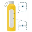 Wessper B1 BOROSILICATE motivációs üvegpalack, sárga (1 l)