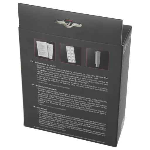 Krups XS530010 Karbantartó készlet - 1 db szűrő, 10 db tisztító tabletta, 2 db vízkőoldó - Krups automata kávégépekhez