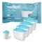 4 db Wessper AquaMax Alkaline lúgos vízszűrő patron (Brita Maxtra+, Dafi Unimax kompatibilis)