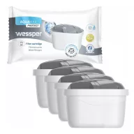   4 db Wessper AquaMax Protect vízszűrő patron (Brita Maxtra+ kompatibilis)