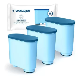   Wessper AquaClear Vízszűrő patron - 3 db - Philips és Saeco AquaClean kompatibilis