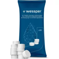 Wessper CleanOil 2 az 1-ben tisztító és zsírtalanító tabletta - 10 db × 2 g - Automata és filteres kávégépekhez