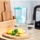 Wessper D2 AquaMax üveg szűrőkancsó 3 l + ajándék vízszűrő (menta)