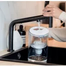 Wessper D2 AquaMax üveg szűrőkancsó 3 l + ajándék vízszűrő (fehér)