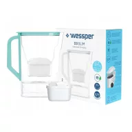   Wessper D3 Slim Aquamax 2,7 literes vízszűrő kancsó (zöld)