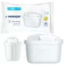 Wessper D3 Slim Aquamax 2,7 literes vízszűrő kancsó (fehér)