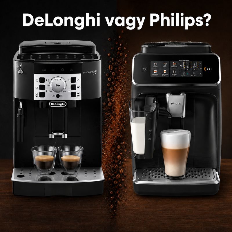 DeLonghi vagy Philips? Melyik készít jobb kávét?