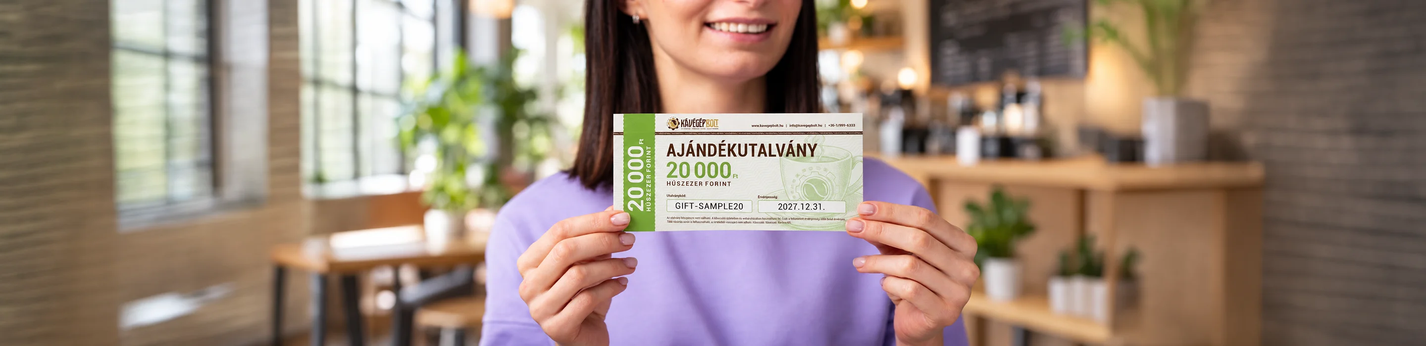 KávégépBolt digitális ajándékutalvány